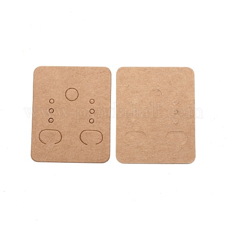 Papier Ohrring Display-Karten&nbsp;CDIS-WH0021-027C-1