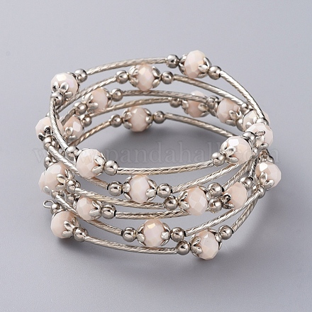 Bracelets de perles de verre de mode BJEW-JB04989-02-1