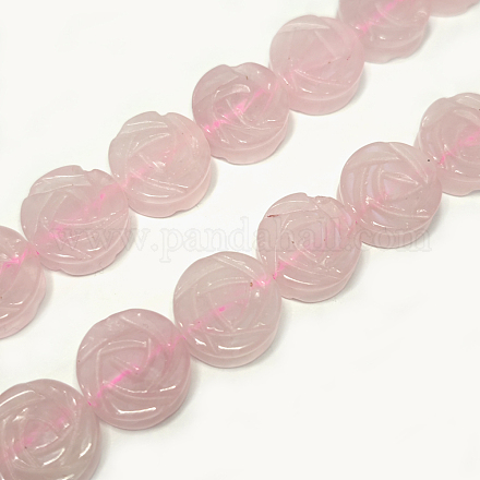 Natürlichen Rosenquarz Perlen Stränge G-D475-01B-1
