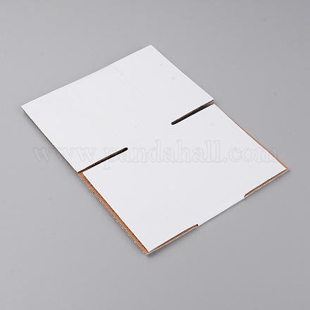 Cajas de joyería de cartón corrugado CON-WH0081-17A-1