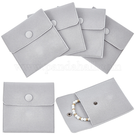 Beebeecraft sacs à bijoux carrés en velours TP-BBC0001-01A-05-1