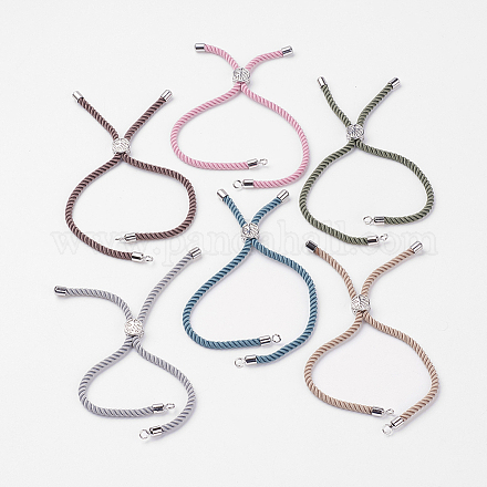 Création de bracelets à cordon torsadé en nylon MAK-K006-P-1
