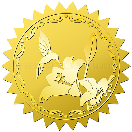 34 лист самоклеящихся наклеек с тиснением золотой фольги DIY-WH0509-037-1