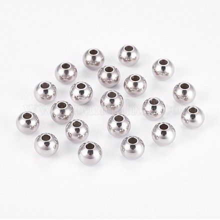 Intercalaires perles rondelles 202 en acier inoxydable STAS-F094-06B-P-1