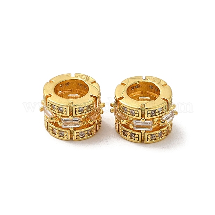 Rack Plating Brass Euorpean Beads KK-K273-16G-1