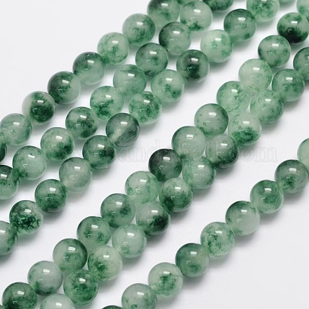 Natural & Dyed Malaysia Jade Bead Strands G-A146-8mm-C01-1