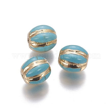 Perles de turquoise synthétique G-F614-15G-02-1