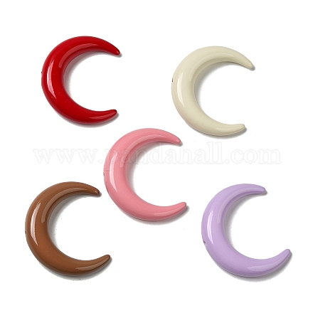 Opaque Baking Paint Acrylic Beads X-MACR-G064-06-1