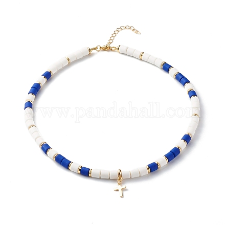 Argile polymère colliers de perles NJEW-JN03577-1