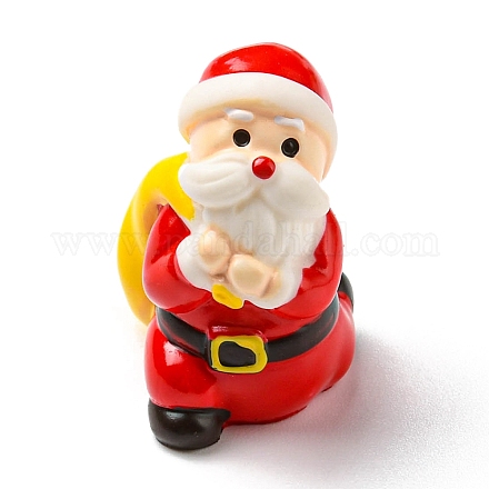 クリスマス樹脂サンタクロースの飾り  マイクロランドスケープデコレーション  レッド  20x18x25mm CRES-D007-01C-1