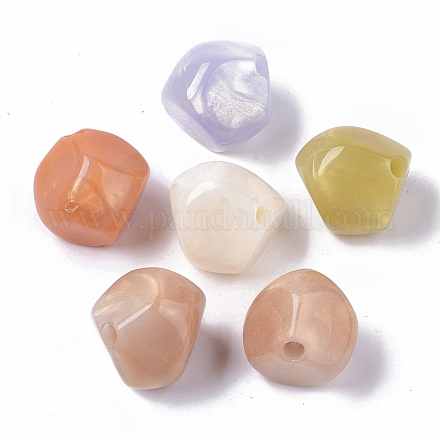 Opaque Acrylic Beads X-OACR-T020-050-1