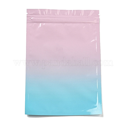 Sacs à fermeture éclair d'emballage en plastique de couleur dégradée de couleur dégradée OPP-K001-03B-1