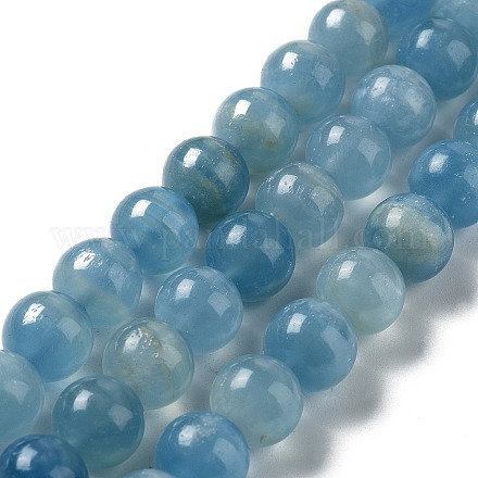 Fili di perline di calcite blu naturale G-F756-A02-03-1