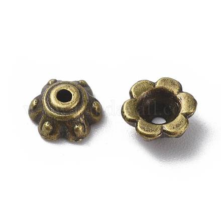 Tapas de metal de bronce antiguas tibetanas MLF0571Y-1