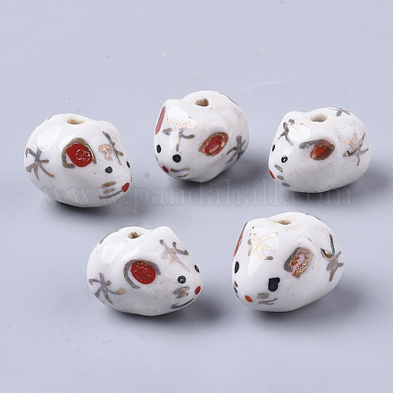 Handmade Porcelain Beads PORC-N004-81-1