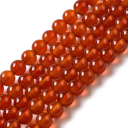 Chapelets de perles d'agate naturelle X-G-G390-6mm-03-1