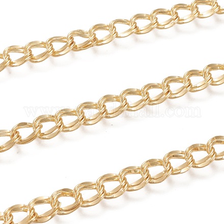 Brass Double Link Curb Chains CHC-M020-06G-1