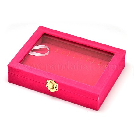 Boîtes à bijoux en bois rectangle OBOX-L001-05C-1
