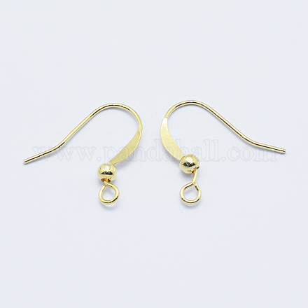 Long-Lasting Plated Brass French Earring Hooks KK-K204-137G-NF-1
