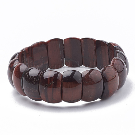 Bracelets extensibles avec perles en œil de tigre BJEW-S137-08-1