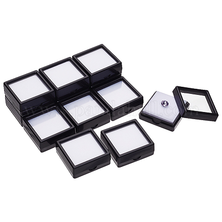 Квадратные пластиковые коробки с бриллиантами CON-WH0092-61B-02-1