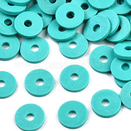 Eco-Friendly Handmade Polymer Clay Beads CLAY-R067-6.0mm-B34-1