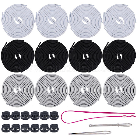 Wholesale GORGECRAFT 16 Pack 39 Inch Drawstring Cords Replacement Universal  Drawstrings with 2 Pieces Flexible Easy Threader Drawstring Tool for Jackets  Coats Pants Swim Trunks Shoe Laces Tote Bags 