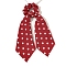 Cloth Hair Ties, Hair Accessories for Women Girls, Bowknot, Red, 360mm