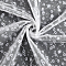 1Pc Polyester Fabrics, Daisy Pattern, White, 1550~1780x0.5mm