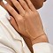 Alloy Link Bracelets, Ring Bracelets for Women, Round, Golden, 6-1/4 inch(16cm)
