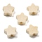 Schima Wood Beads, Star, PapayaWhip, 11x12x5mm, Hole: 2mm