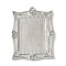 Brass Brass Pendant Cabochon Settings, Platinum, Rectangle, Tray: 22.5x16.5mm, 36x27x3mm, Hole: 1.8mm