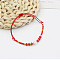  Colorful Beaded Bracelet Sweet and Cute Girl Style Adjustable Imitation Pearl Bracelet Versatile Bracelet