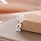 Stainless Steel Pendants, Skeleton, Stainless Steel Color, 28x13mm