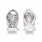 Tibetan Style Alloy Charms, Fish, Cadmium Free & Lead Free, Antique Silver, 14x7.5x2mm, Hole: 1mm, about 1560pcs/1000g