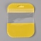 PET Zip Lock Bags, Resealable Bags, Self Seal Bag, Rectangle, Yellow, 10.9x8.5x0.15cm