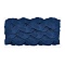 Polyester Ribbons, Wave Shape, Prussian Blue, 38~40mm, 10yard/card
