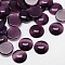 Cat Eye Cabochons, Half Round, Purple, 8x3mm
