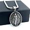 Ancient Greek Mythology Stainless Steel Mother Virgin Mary Pendant Necklaces, Stainless Steel Color
