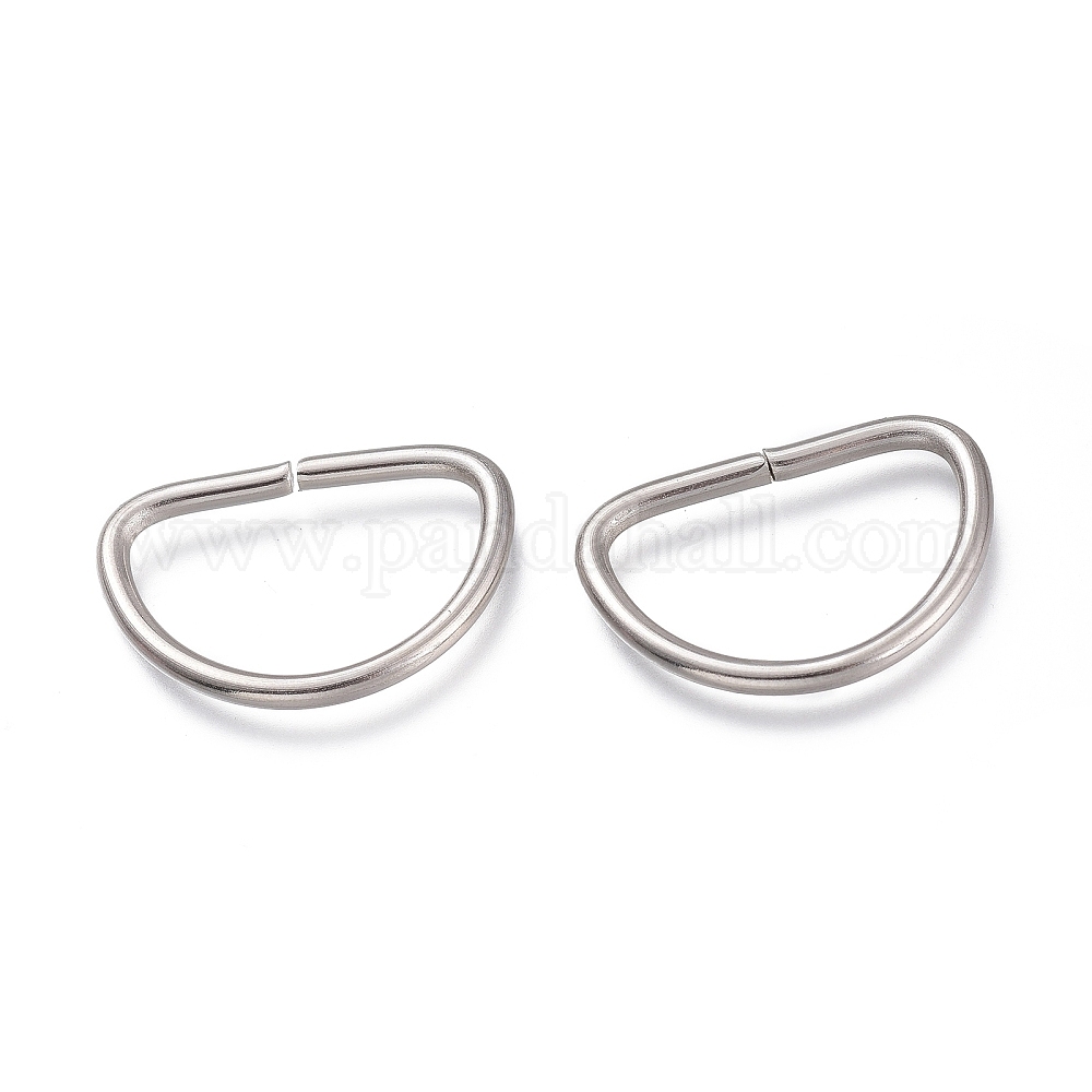 Wholesale Tarnish Resistant 304 Stainless Steel D Rings