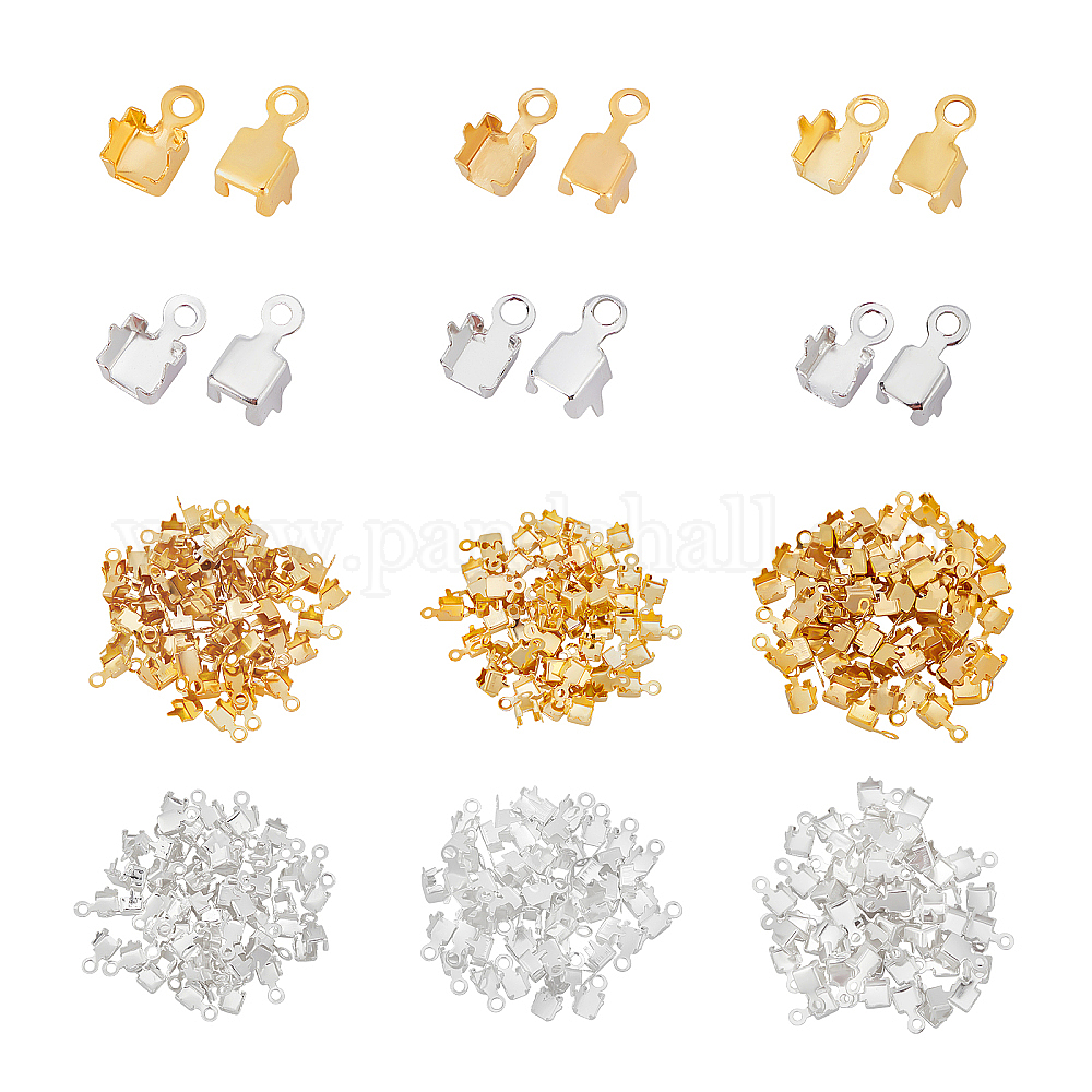 Shop CHGCRAFT 360Pcs 6 Style Brass Cup Chain Ends for Jewelry Making