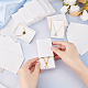 Fingerinspire 30 set scatole pieghevoli in cartoncino di carta rettangolo da 2.9x2.1x0.5 pollici bianco piccole scatole per imballaggio regalo esposizione di gioielli scatole per cassetti di carta per collana anello imballaggio per piccoli articoli CON-WH0094-15A-3