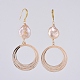 Brass Dangle Earrings EJEW-JE03753-3