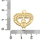 Латунные микро проложить кубического циркония подвески KK-K401-13G-3