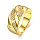 Perfect Design Brass Cubic Zirconia Wide Band Rings RJEW-BB02707-A-10G-1