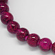 Painted Glass Beads X-DGLA-R005-16mm-12-2