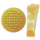 Adesivi autoadesivi in lamina d'oro in rilievo DIY-WH0211-360-8
