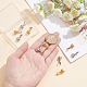 DICOSMETIC 16Pcs 2 Colors Zirconia Pinch Bails Brass Fox Face Pinch Clip Bails Pendant Clasps Platinum and Golden Pinch Bail Animal Pendant Connector Findings for DIY Jewellery Making KK-DC0001-97-3