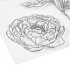 シリコンクリアスタンプ  カード作りの装飾DIYスクラップブッキング用  花柄  19x14x0.3cm DIY-A013-24-3