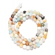 Brins de perles d'amazonite de fleurs naturelles G-G545-06-5